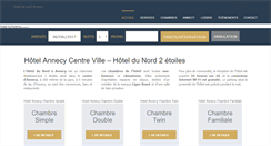 Desktop Screenshot of annecy-hotel-du-nord.com